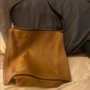 Brown Leather Shoulder Bag